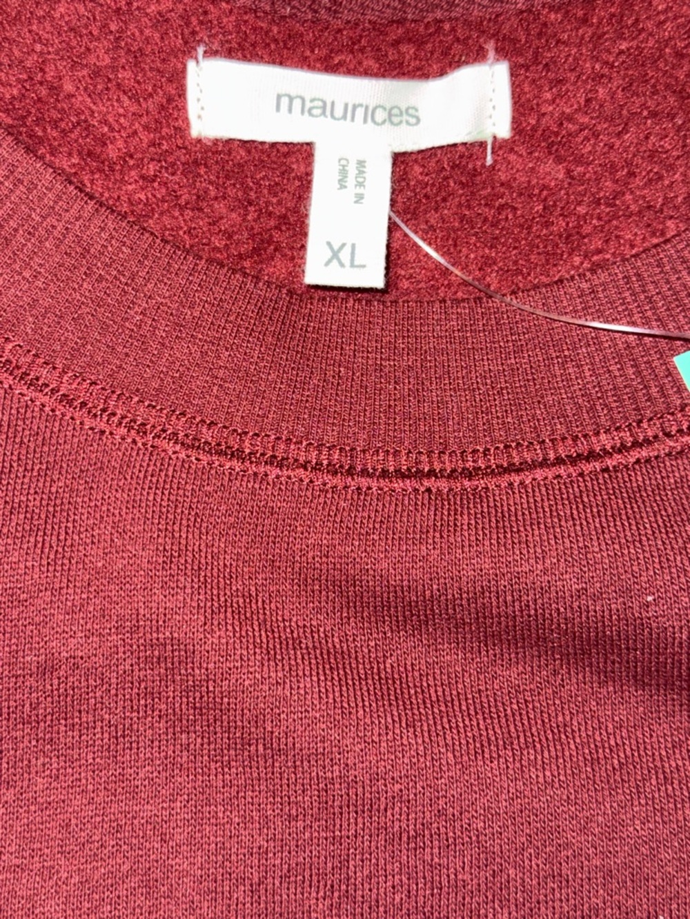 Maurices Wine Red Crewneck Sweatshirt - Picture 4 of 13